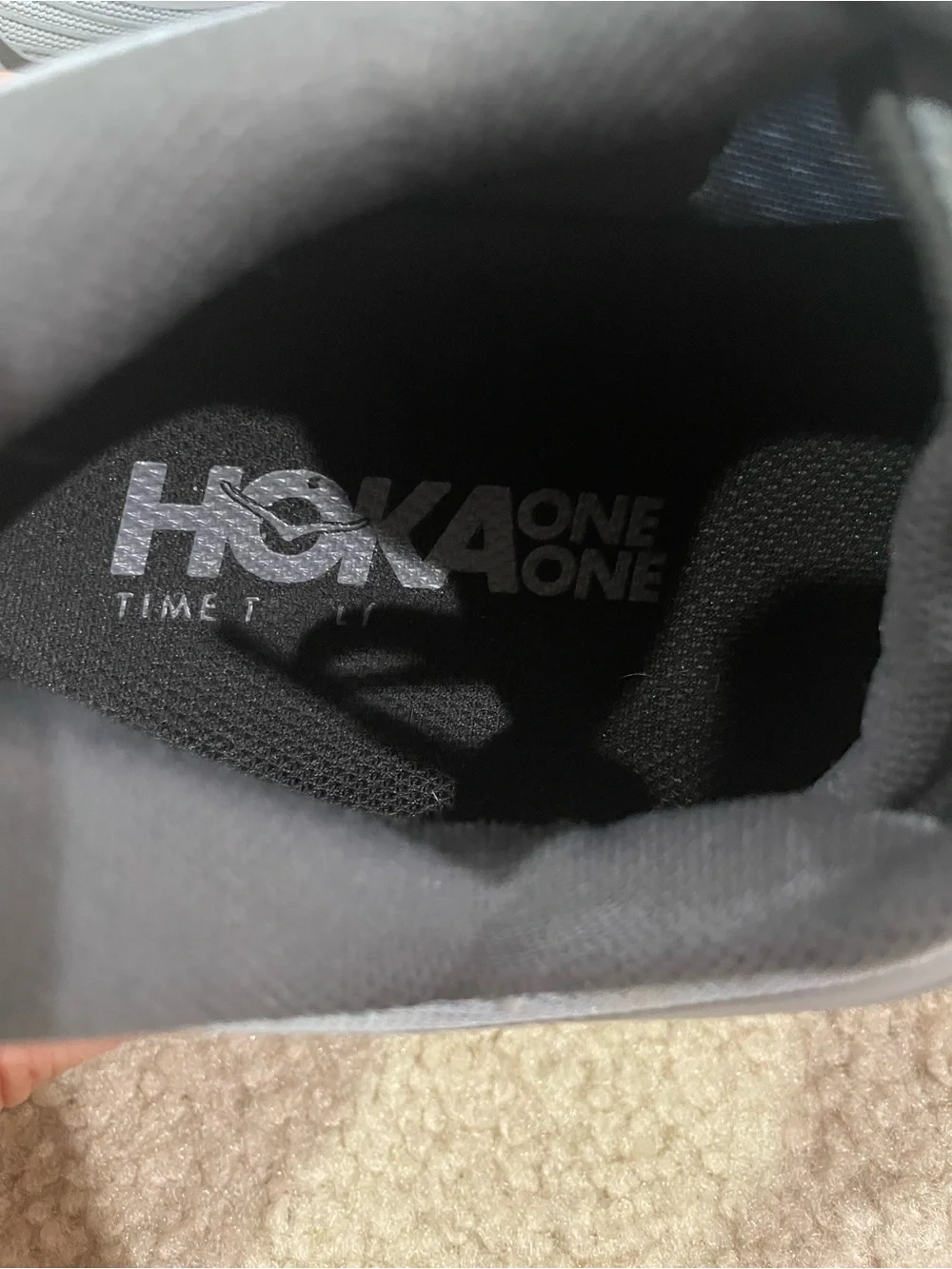 Hoka One One Bondi 7 Light Gray Running Sneakers Men’s Size 10.5